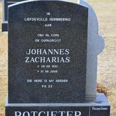 POTGIETER Johannes Zacharias 1931-2008
