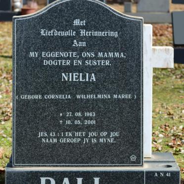 RALL Cornelia Wilhelmina nee MAREE 1963-2001