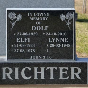 RICHTER Dolf 1929-2010 :: RICHTER Elfi 1934-1978 :: RICHTER Lynne 1948-
