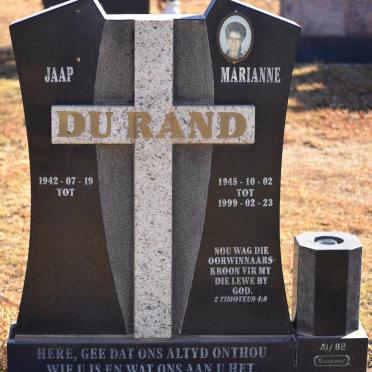 RAND Jaap, du 1942- &amp; Marianne 1945-1999