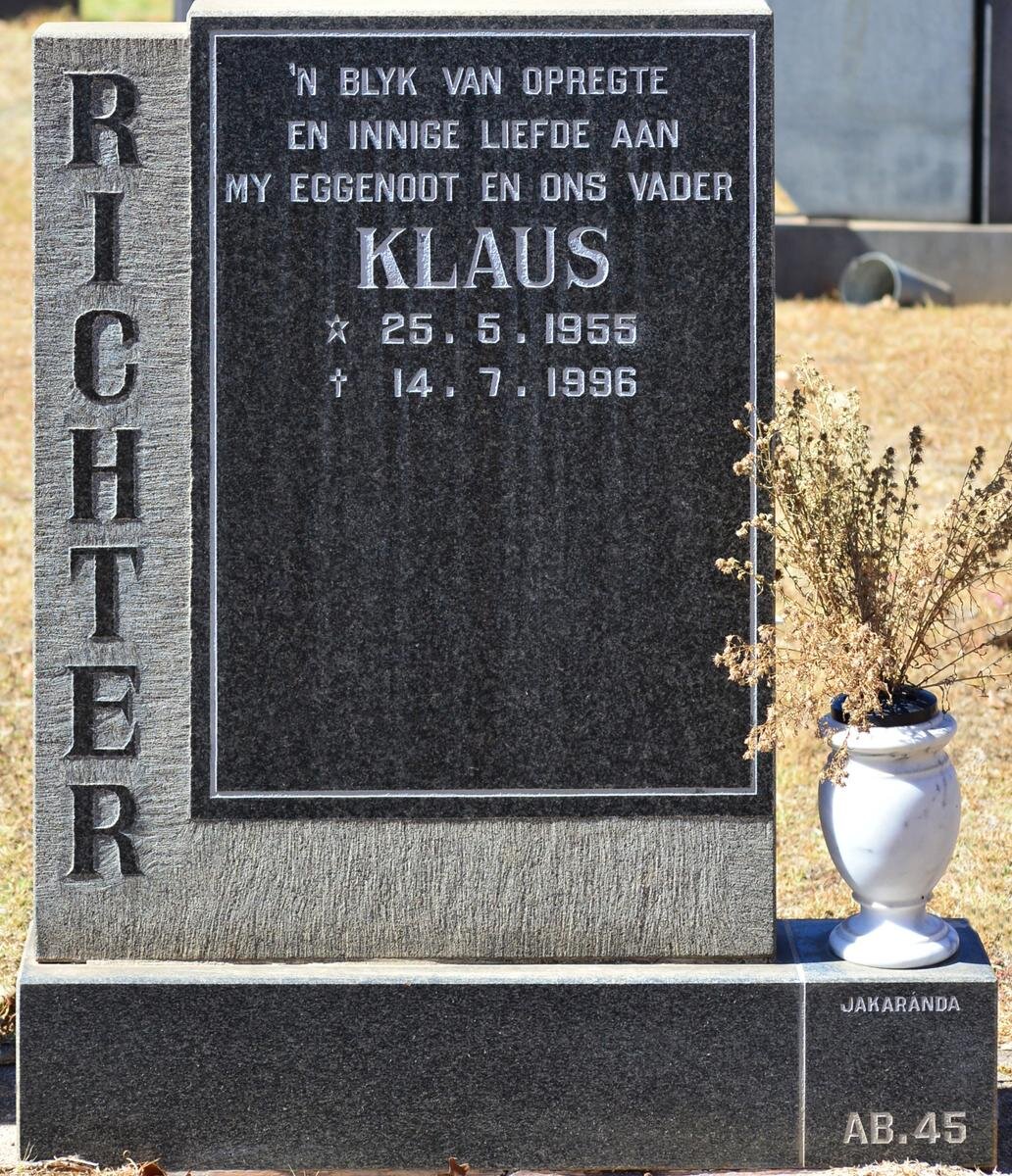 RICHTER Klaus 1955-1996