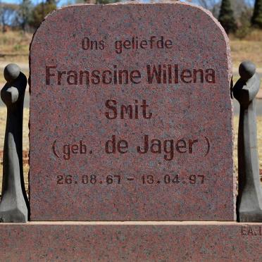 SMIT Franscine Willena nee DE JAGER 1967-1997