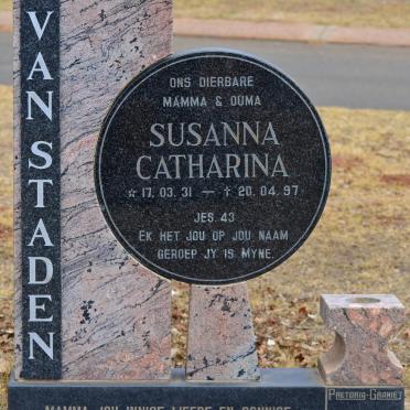 STADEN Susanna Catharina, van 1931-1997