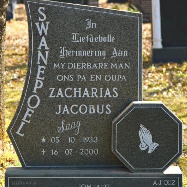 SWANEPOEL Zacharias Jacobus 1933-2000