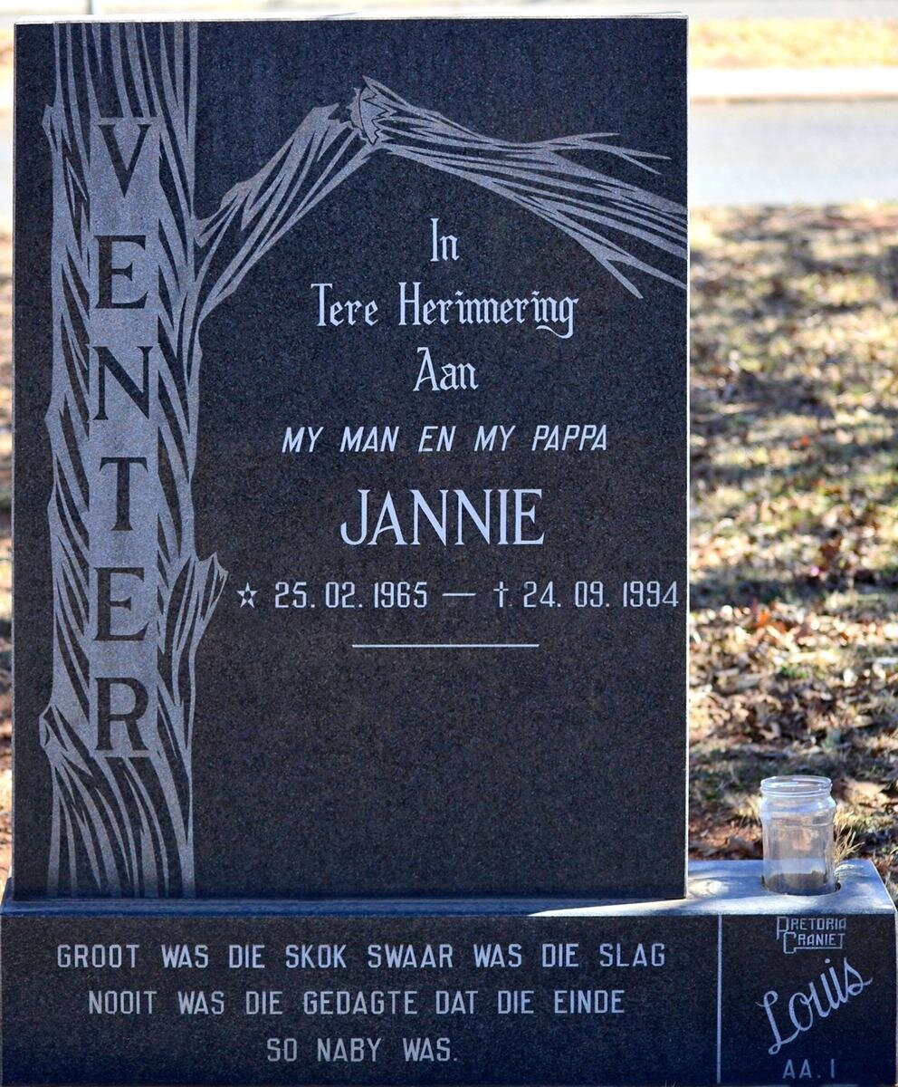 VENTER Jannie 1965-1994