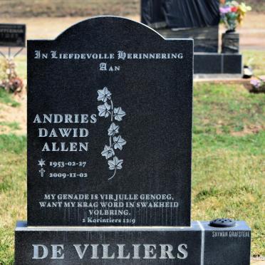 VILLIERS Andries Dawid Allen, de 1953-2009