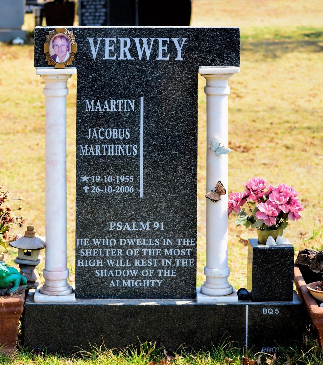 VERWEY Jacobus Marthinus 1955-2006