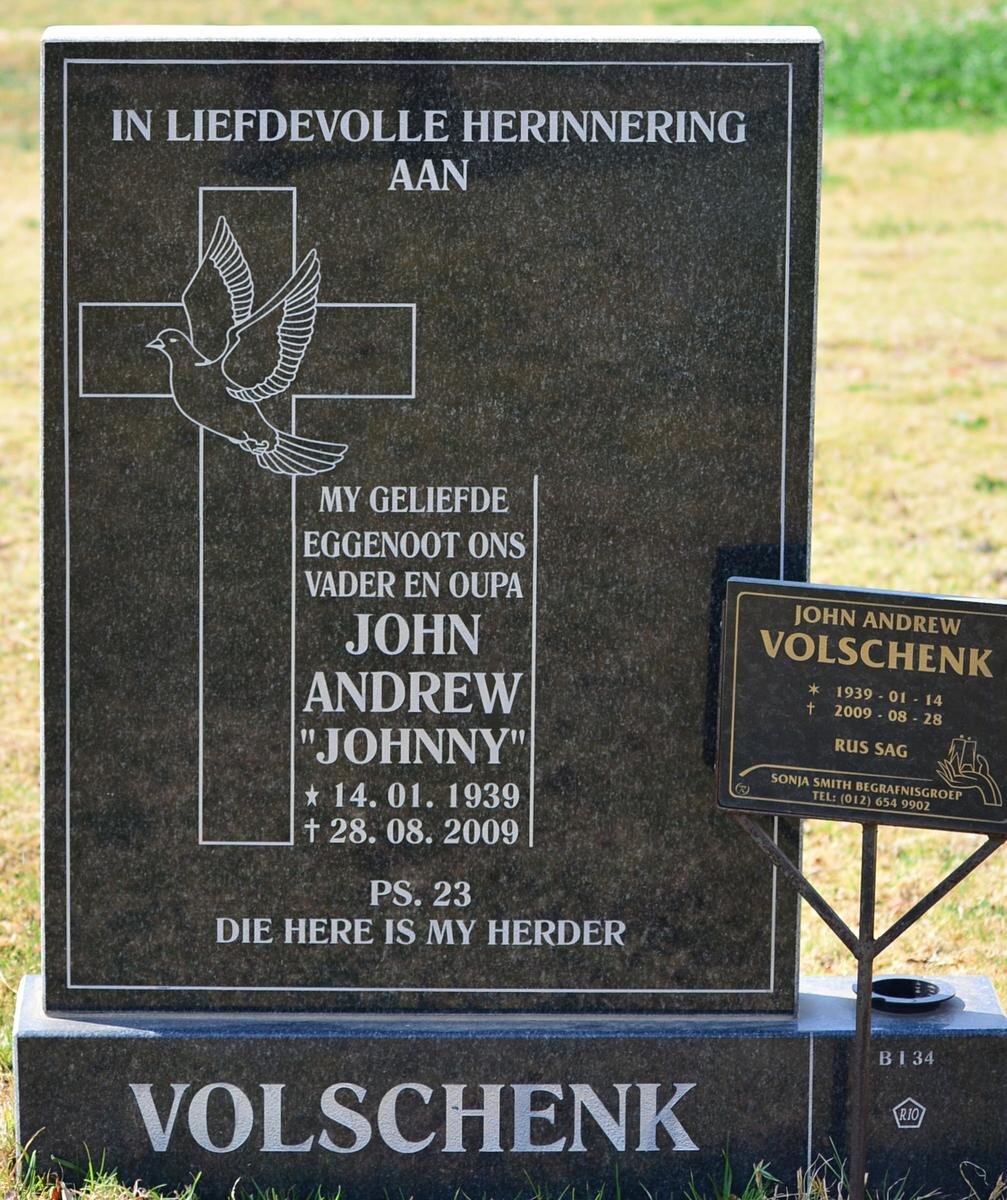VOLSCHENK John Andrew 1939-2009