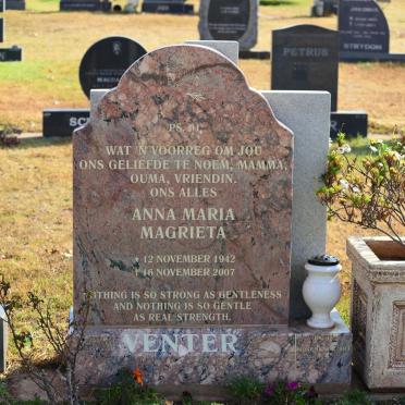 VENTER Anna Maria Magrieta 1942-2007