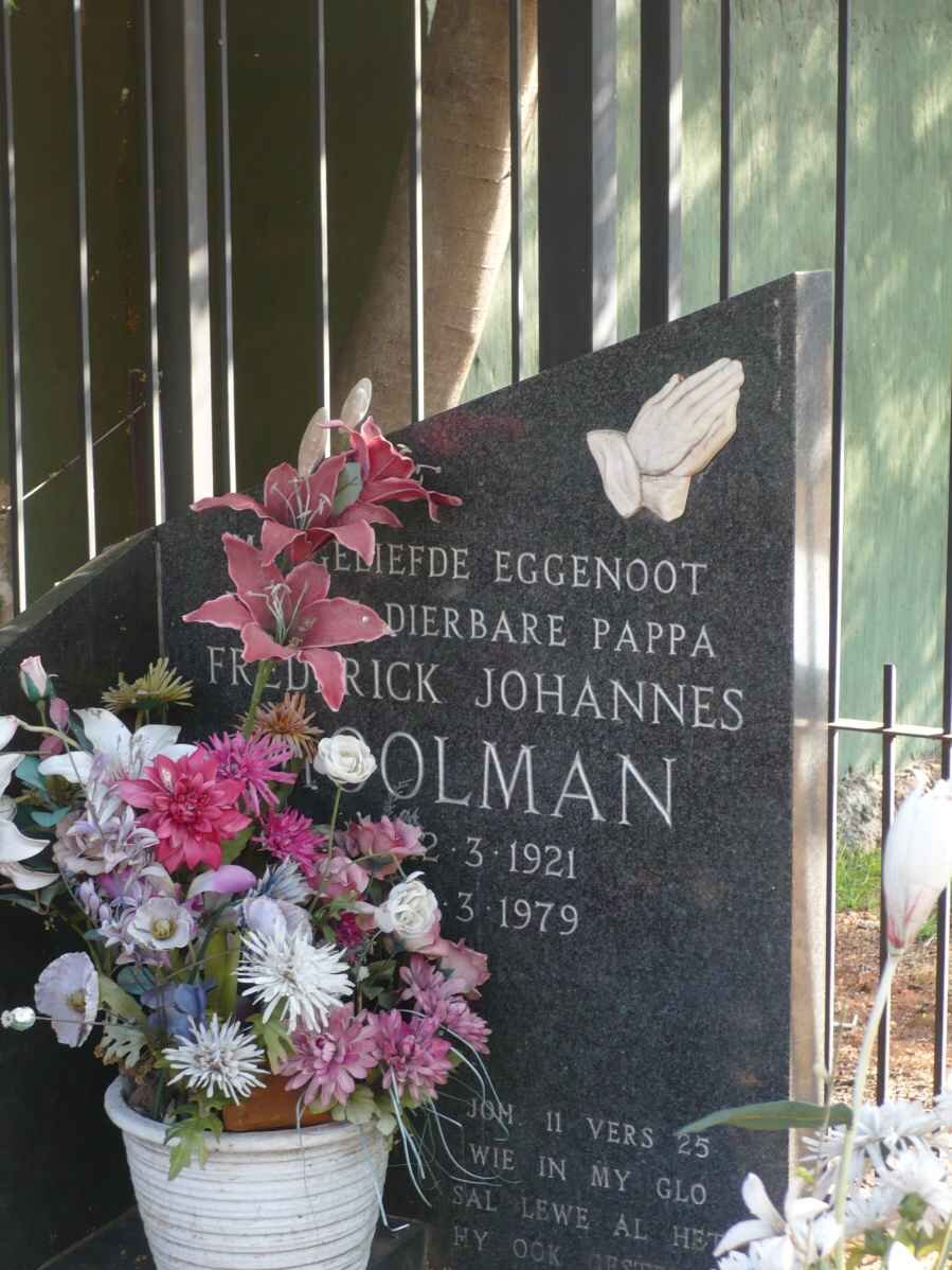 MOOLMAN Frederick Johannes 1921-1979