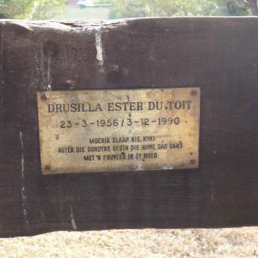 TOIT Drusilla Ester, du 1956-1990