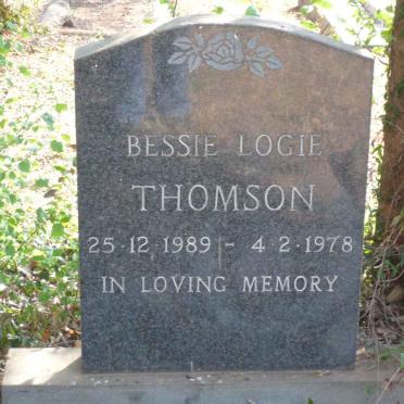 THOMSON Bessie Logie 1889-1978