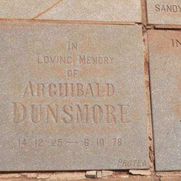 DUNSMORE Archibald 1925-1978