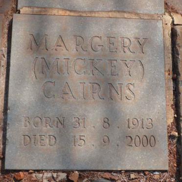 CAIRNS Margery 1913-2000
