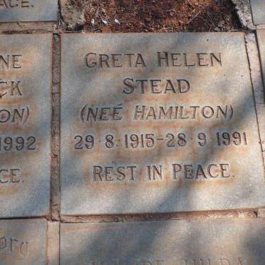 STEAD Greta Helen nee HAMILTON 1915-1991