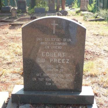 PREEZ Egbert, du 1960-1986