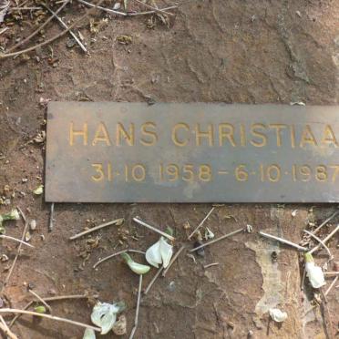 VAN DER VEGTE  Hans Christiaan 1958-1987