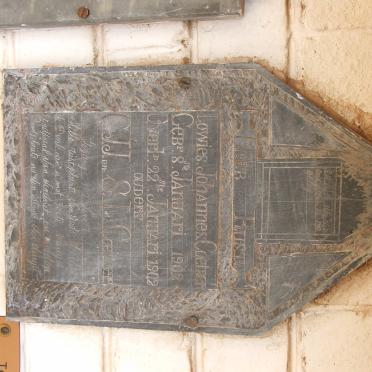 COETZER Lowies Johannes 1902-1902