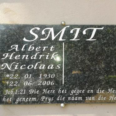 SMIT Albert Hendrik Nicolaas 1930-2006