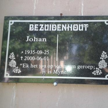 BEZUIDENHOUT Johan 1935-2000