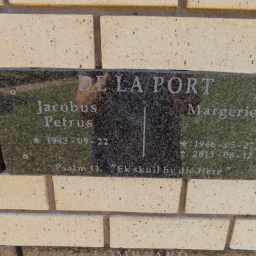 PORT Jacobus Petrus, de la 1943- &amp; Margerie 1946-2013