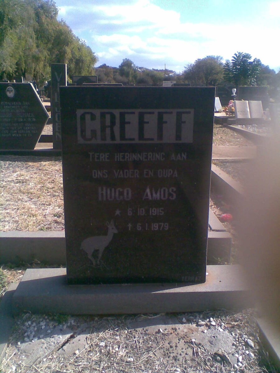 GREEFF Hugo Amos 1915-1979
