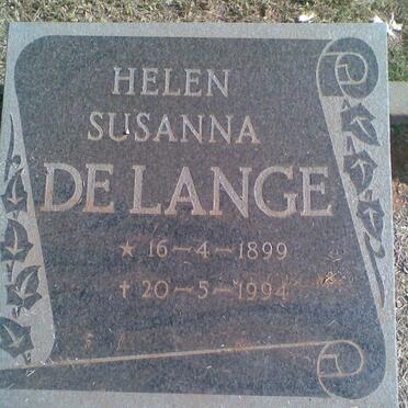 LANGE Helen Susanna, de 1899-1994