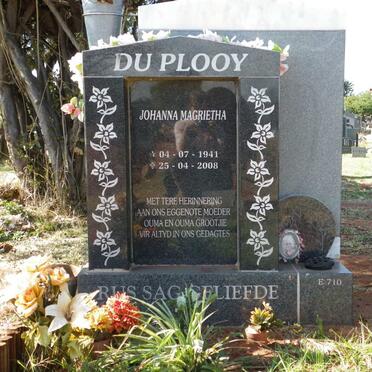 PLOOY Johanna Magrietha, du 1941-2008