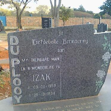 PLOOY Izak, du 1959-1994