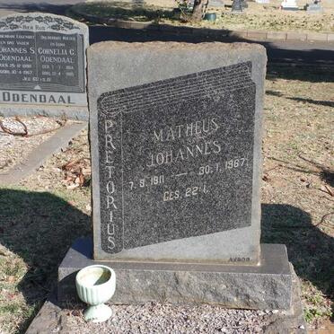 PRETORIUS Matheus Johannes 1911-1967