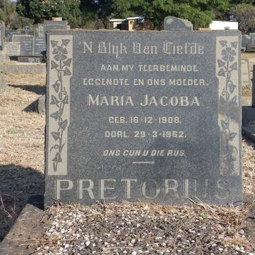 PRETORIUS Maria Jacoba 1908-1962