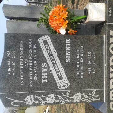 STRYDOM Thys 1925-2000 &amp; Sinnie 1933-2014