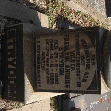 STRYDOM Frederik Andries 1900-1935