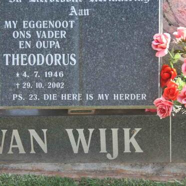 WIJK Theodorus, van 1946-2002
