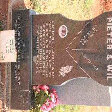 WYK Petrus Jacobus, van 1933-2004 &amp; Wil 1936-