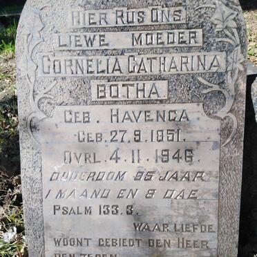 BOTHA Cornelia Catharina nee HAVENGA 1851-1946