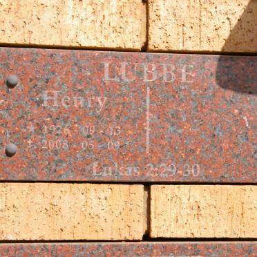 LUBBE Henry 1926-2008