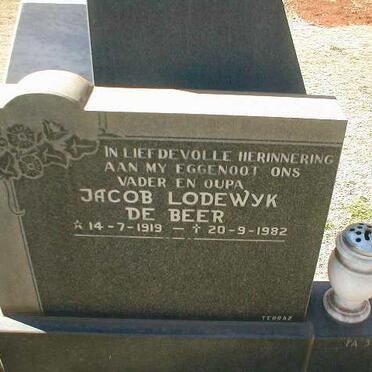 BEER Jacob Lodewyk, de 1919-1982