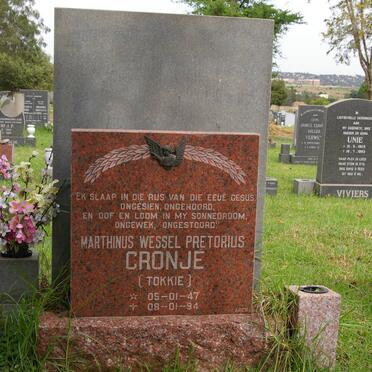 CRONJE Marthinus Wessel Pretorius 1947-1994