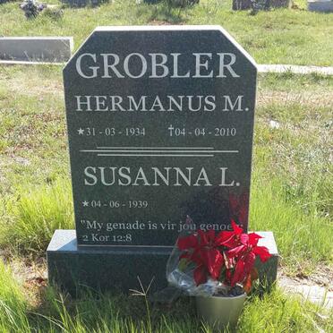 GROBLER Hermanus M. 1934-2010 &amp; Susanna L. 1939-