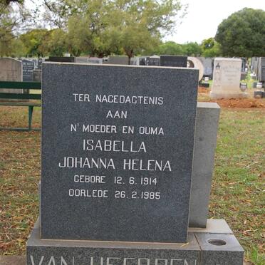 HEERDEN Isabella Johanna Helena, van 1914-1985