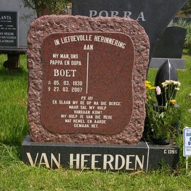 HEERDEN Boet, van 1930-2007