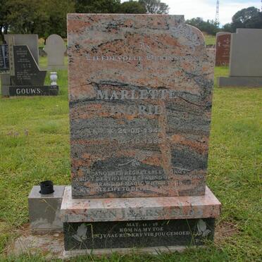 JAARSVELD Marlette Ingrid, van 1944-1988