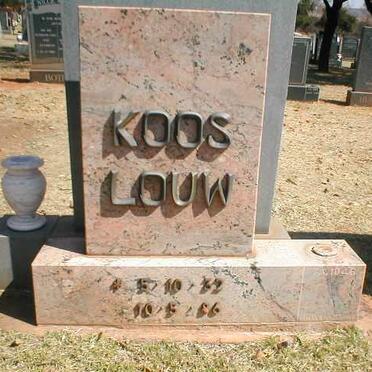 LOUW Koos 1932-1986