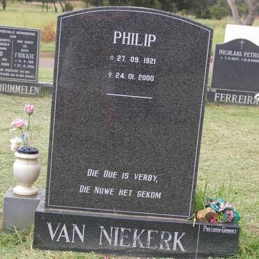 NIEKERK Philip, van 1921-2000