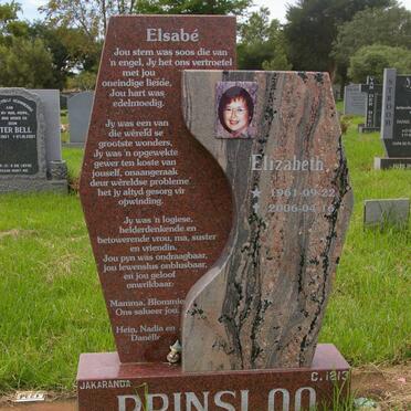 PRINSLOO Elizabeth 1961-2006