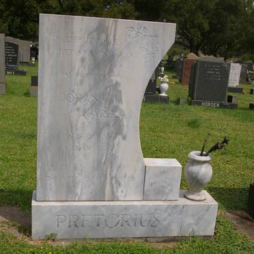 PRETORIUS Johan Karel 1933-1984