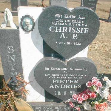 SNYMAN Pieter Andries 1931-19?? &amp; A.P. 1935-