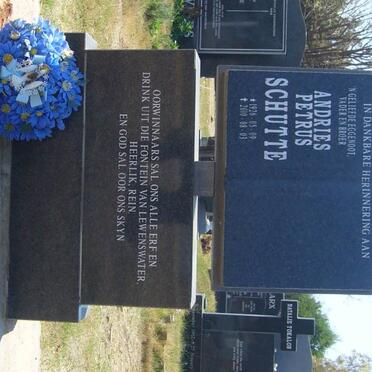 SCHUTTE Andries Petrus 1926-2010