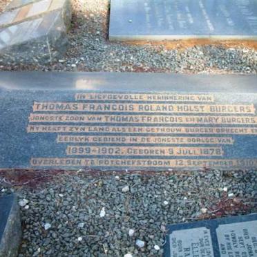BURGERS Thomas Francois Roland Holst 1878-1910